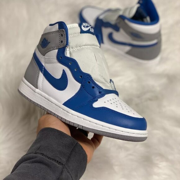 Nike Air Jordan 1 Retro High OG Mens Casual Shoe Blue White DZ5485-410 NEW Multi - Picture 1 of 6